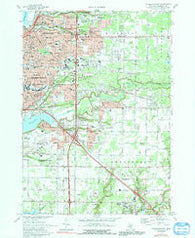 Muskegon East Michigan Historical topographic map, 1:24000 scale, 7.5 X 7.5 Minute, Year 1972