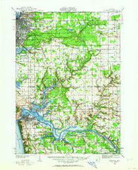 Muskegon Michigan Historical topographic map, 1:62500 scale, 15 X 15 Minute, Year 1930