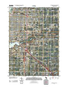 Muskegon East Michigan Historical topographic map, 1:24000 scale, 7.5 X 7.5 Minute, Year 2011