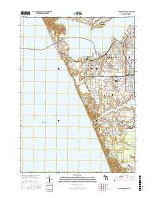 Muskegon West Michigan Current topographic map, 1:24000 scale, 7.5 X 7.5 Minute, Year 2017