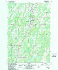 Nadeau Michigan Historical topographic map, 1:24000 scale, 7.5 X 7.5 Minute, Year 1989
