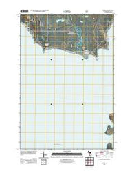 Nahma Michigan Historical topographic map, 1:24000 scale, 7.5 X 7.5 Minute, Year 2011