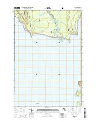 Nahma Michigan Historical topographic map, 1:24000 scale, 7.5 X 7.5 Minute, Year 2014