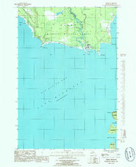 Nahma Michigan Historical topographic map, 1:24000 scale, 7.5 X 7.5 Minute, Year 1985