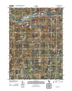 Nashville Michigan Historical topographic map, 1:24000 scale, 7.5 X 7.5 Minute, Year 2011