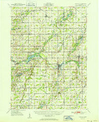 Nashville Michigan Historical topographic map, 1:62500 scale, 15 X 15 Minute, Year 1951
