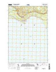 Naubinway Michigan Current topographic map, 1:24000 scale, 7.5 X 7.5 Minute, Year 2017