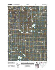 Naults Michigan Historical topographic map, 1:24000 scale, 7.5 X 7.5 Minute, Year 2011