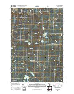 Naults Michigan Historical topographic map, 1:24000 scale, 7.5 X 7.5 Minute, Year 2011