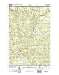 Naults Michigan Historical topographic map, 1:24000 scale, 7.5 X 7.5 Minute, Year 2013