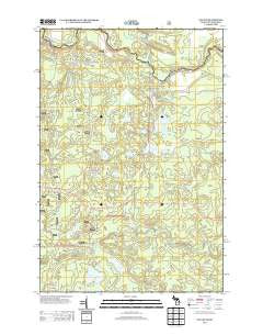 Naults Michigan Historical topographic map, 1:24000 scale, 7.5 X 7.5 Minute, Year 2013