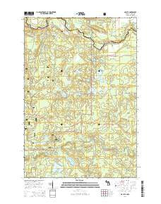Naults Michigan Historical topographic map, 1:24000 scale, 7.5 X 7.5 Minute, Year 2014