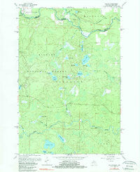 Naults Michigan Historical topographic map, 1:24000 scale, 7.5 X 7.5 Minute, Year 1962