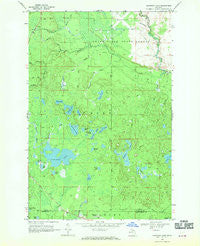 Nawakwa Lake Michigan Historical topographic map, 1:24000 scale, 7.5 X 7.5 Minute, Year 1968