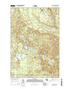 Nawakwa Lake Michigan Historical topographic map, 1:24000 scale, 7.5 X 7.5 Minute, Year 2014
