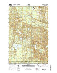 Nawakwa Lake Michigan Current topographic map, 1:24000 scale, 7.5 X 7.5 Minute, Year 2017