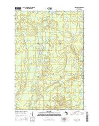 Ned Lake SE Michigan Historical topographic map, 1:24000 scale, 7.5 X 7.5 Minute, Year 2014