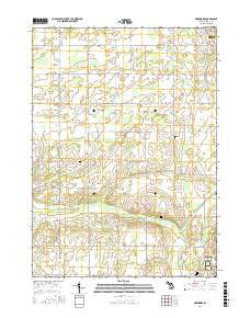 Needmore Michigan Current topographic map, 1:24000 scale, 7.5 X 7.5 Minute, Year 2017