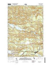 Negaunee Michigan Historical topographic map, 1:24000 scale, 7.5 X 7.5 Minute, Year 2014