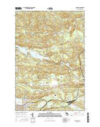 Negaunee Michigan Current topographic map, 1:24000 scale, 7.5 X 7.5 Minute, Year 2017