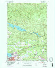 Negaunee Michigan Historical topographic map, 1:24000 scale, 7.5 X 7.5 Minute, Year 1953