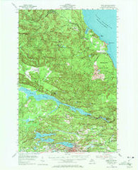 Negaunee Michigan Historical topographic map, 1:62500 scale, 15 X 15 Minute, Year 1954