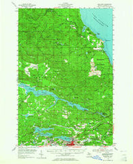 Negaunee Michigan Historical topographic map, 1:62500 scale, 15 X 15 Minute, Year 1954