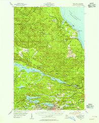 Negaunee Michigan Historical topographic map, 1:62500 scale, 15 X 15 Minute, Year 1954