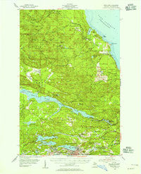 Negaunee Michigan Historical topographic map, 1:62500 scale, 15 X 15 Minute, Year 1954