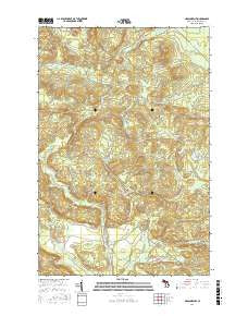 Negaunee NW Michigan Current topographic map, 1:24000 scale, 7.5 X 7.5 Minute, Year 2017