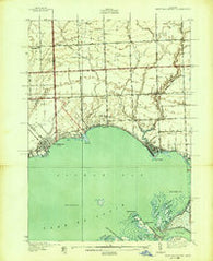 New Baltimore Michigan Historical topographic map, 1:24000 scale, 7.5 X 7.5 Minute, Year 1939
