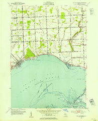 New Baltimore Michigan Historical topographic map, 1:24000 scale, 7.5 X 7.5 Minute, Year 1952