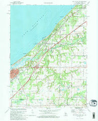 New Buffalo East Michigan Historical topographic map, 1:24000 scale, 7.5 X 7.5 Minute, Year 1970