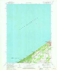New Buffalo West Michigan Historical topographic map, 1:24000 scale, 7.5 X 7.5 Minute, Year 1970