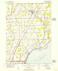 New Haven Michigan Historical topographic map, 1:24000 scale, 7.5 X 7.5 Minute, Year 1952