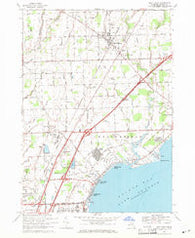 New Haven Michigan Historical topographic map, 1:24000 scale, 7.5 X 7.5 Minute, Year 1968