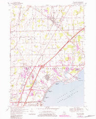 New Haven Michigan Historical topographic map, 1:24000 scale, 7.5 X 7.5 Minute, Year 1968