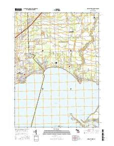 New Baltimore Michigan Current topographic map, 1:24000 scale, 7.5 X 7.5 Minute, Year 2017