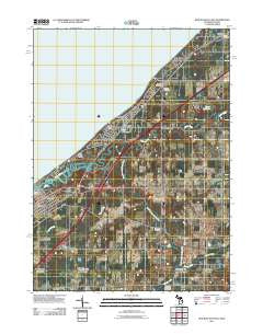 New Buffalo East Michigan Historical topographic map, 1:24000 scale, 7.5 X 7.5 Minute, Year 2011