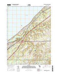 New Buffalo East Michigan Current topographic map, 1:24000 scale, 7.5 X 7.5 Minute, Year 2016