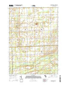 New Greenleaf Michigan Historical topographic map, 1:24000 scale, 7.5 X 7.5 Minute, Year 2014
