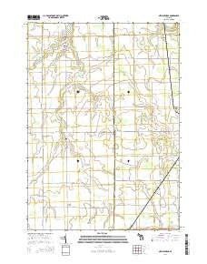 New Lothrop Michigan Historical topographic map, 1:24000 scale, 7.5 X 7.5 Minute, Year 2014
