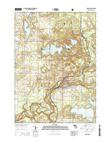 Newaygo Michigan Historical topographic map, 1:24000 scale, 7.5 X 7.5 Minute, Year 2014