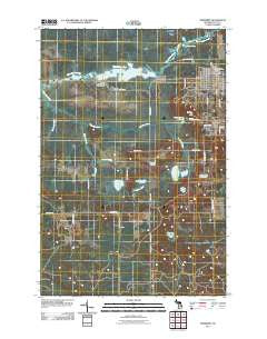 Newberry Michigan Historical topographic map, 1:24000 scale, 7.5 X 7.5 Minute, Year 2011