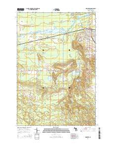 Newberry Michigan Historical topographic map, 1:24000 scale, 7.5 X 7.5 Minute, Year 2014