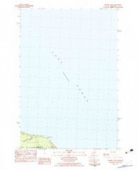 Nilemile Point Michigan Historical topographic map, 1:25000 scale, 7.5 X 7.5 Minute, Year 1982