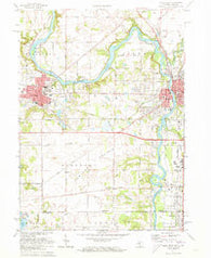 Niles West Michigan Historical topographic map, 1:24000 scale, 7.5 X 7.5 Minute, Year 1971