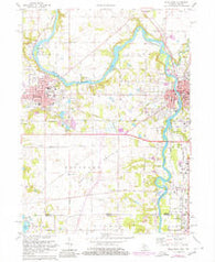 Niles West Michigan Historical topographic map, 1:24000 scale, 7.5 X 7.5 Minute, Year 1971
