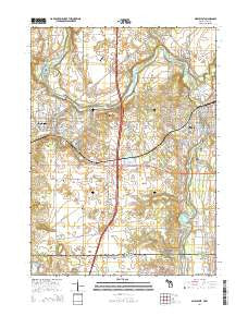 Niles West Michigan Historical topographic map, 1:24000 scale, 7.5 X 7.5 Minute, Year 2014
