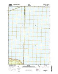 Ninemile Point Michigan Current topographic map, 1:24000 scale, 7.5 X 7.5 Minute, Year 2017